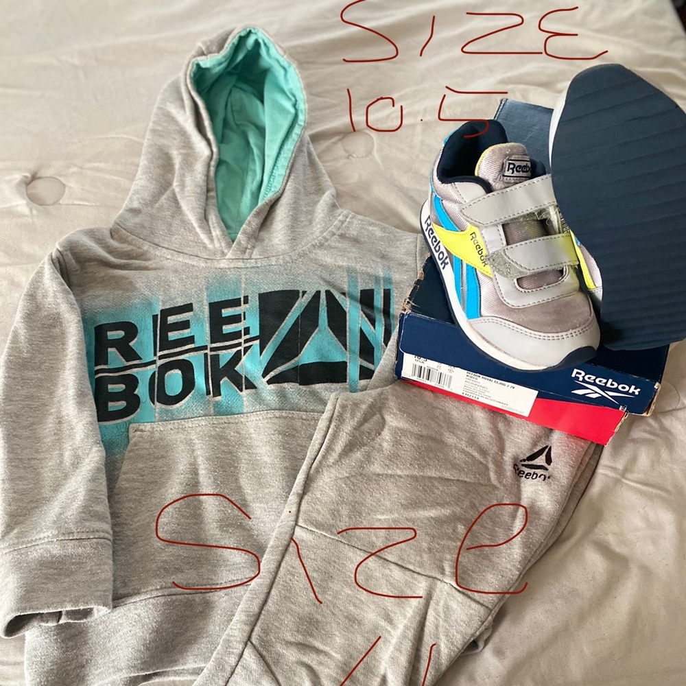 Reebok toddler jogger set with shoes